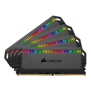 CORSAIR DOMINATOR PLATINUM RGB 128GB (4x32GB) DDR4 3600 (PC4-28800) C18 1.35V Desktop Memory - Black