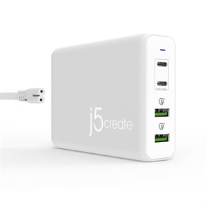 J5CREATE JUP44100 100W PD USB-C Super Charger
