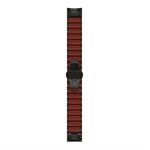 GARMIN QuickFit 22 Watch Straps Hybrid Titanium/Silicone Bracelet – Carbon Gray DLC