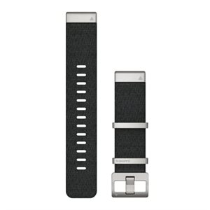 GARMIN QuickFit 22 Watch Straps Jacquard-weave Nylon Strap – Black