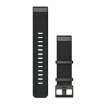 GARMIN QuickFit 22 Watch Straps Jacquard-weave Nylon Strap – Heathered Black