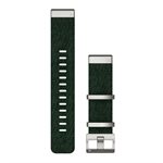 GARMIN QuickFit 22 Watch Straps Jacquard-weave Nylon Strap – Pine Green