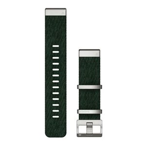 GARMIN QuickFit 22 Watch Straps Jacquard-weave Nylon Strap – Pine Green