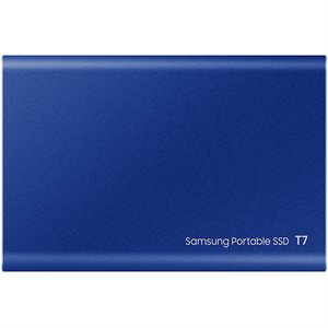SAMSUNG USB 3.2 T7 500GB Portable SSD - Blue Open Box