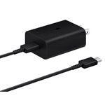 SAMSUNG 15W Power Adapter (w/ Cable C-to-C) Black