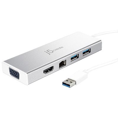 J5CREATE JUD380 USB 3.0 Mini Dock (HDMI VGA Ethernet)