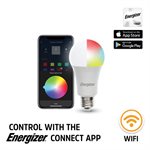 Energizer - Ampoule intelligente Wifi LED A19 60W - Paquet de 4