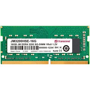 Transcend 16GB JM DDR4 3200 SO-DIMM 1Rx8 2Gx8 CL22 1.2V