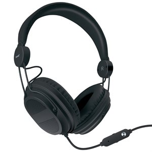 ISOUND HM-310 Kid Friendly Headphones with Mic + Music Volume Black