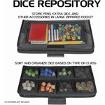 Accessory Power - Enhance - Tabletop RPGs Community Dice Organizer Case & XL Rolling Tray