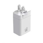 LAX Gadgets USB-PD 20W 2-Port USB-A and USB-C Wall Charger - White