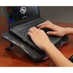 Accessory Power - Enhance - Cryogen 5 Laptop Cooling Stand with Red LED