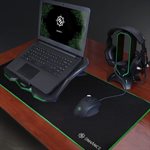 Accessory Power - Enhance - Cryogen 5 Laptop Cooling Stand with Green LED