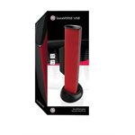 ACCESSORY POWER GOgroove SonaVERSE USB Clip On Soundbar Laptop Speaker with USB Plug-n-Play - Red