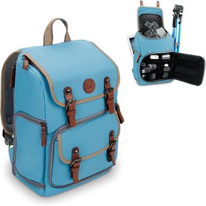 Accessory Power GOgroove Professional DSLR Camera Backpack f/Photography and Tablet Travel Use Blue