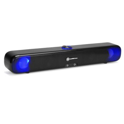 ACCESSORY POWER GOgroove SonaVERSE Sense Computer Speaker LED Soundbar  BLK