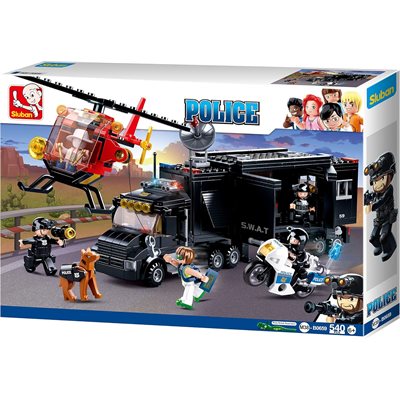 SLUBAN Model Bricks POLICE II Command Vehicle 540pcs