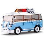 Sluban Mini VW Combi Van, Beach Surf Van (M38-B0707) Set of 227 Pieces - 100% Compatible with Leading brand.