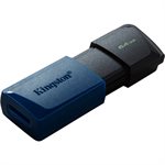 KINGSTON 64GB USB 3.2 Gen 1 DataTraveler Exodia M (Black & Blue)