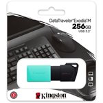 KINGSTON 256GB USB 3.2 Gen 1 DataTraveler Exodia M (Black + Teal)