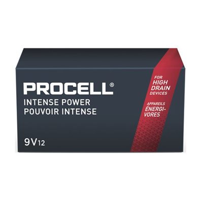 PROCELL INTENSE 9V (Bulk) Alkaline Battery - PACK OF 12