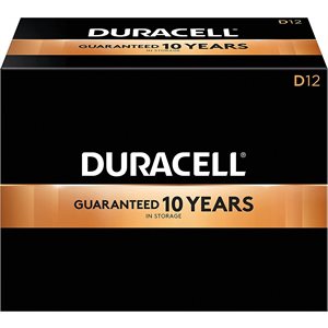 DURACELL COPPERTOP D (Bulk) Alkaline Battery PACK OF 12