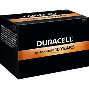 DURACELL COPPERTOP C (Bulk) Alkaline Battery PACK OF 12