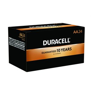 DURACELL COPPERTOP AA (Bulk) Alkaline Battery PACK OF 24