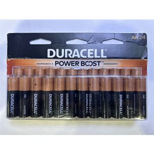 DURACELL COPPERTOP AA Alkaline Battery PACK OF 24