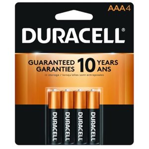 DURACELL COPPERTOP AAA Alkaline Battery PACK OF 4