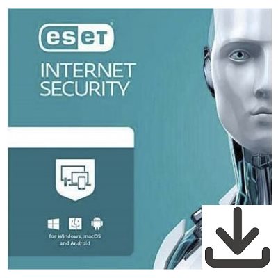 Eset - Internet Security - 1A/3U - Clé (téléchargement)