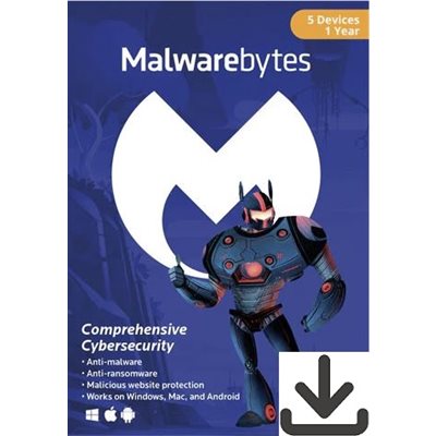 Malwarebytes - Premium License - 1Y/5U - Key(download)