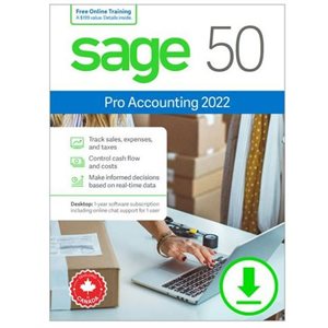 Sage 50 - Accounting Pro - 1A - Clé (téléchargement)