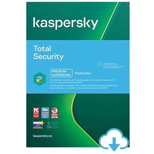 Kaspersky - Total Security 2021 - 1A/3U - Clé (téléchargement)