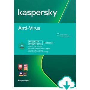 Kaspersky - Antivirus - OEM - 1A/1U - Clé (téléchargement)