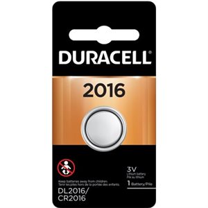 DURACELL CR2016 Lithium Battery PACK OF 1