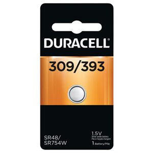 DURACELL 309/393 SR48 Silver Oxide Battery PACK OF 1