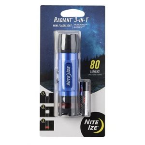 NITE IZE Radiant 3-in-1 Mini Flashlight - Blue