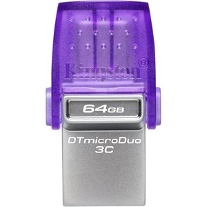 KINGSTON 64GB DataTraveler microDuo 3C 200MB/s dual USB-A + USB-C