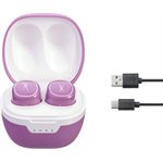 ALTEC LANSING NANOPODS TRULY WIRELESS EARBUDS PURPLE