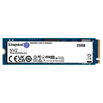 Kingston NV2 250G M.2 2280 NVMe PCIe Gen 4x4 Internal SSD Single Sided Up to 3000MB/s