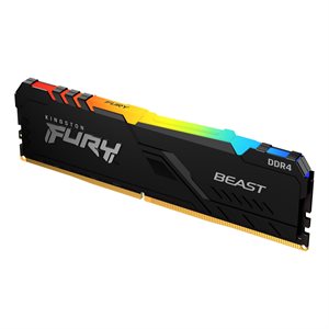 Kingston 8GB 3200MT/s DDR4 CL16 DIMM FURY Beast White RGB SE