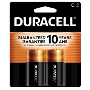 DURACELL COPPERTOP C Alkaline Battery PACK OF 2