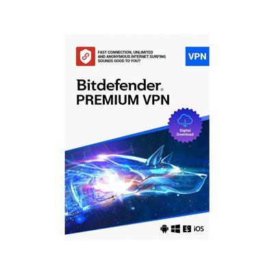 Bitdefender Premium VPN 10-User 1-Year ESD (DOWNLOAD CODE) PC