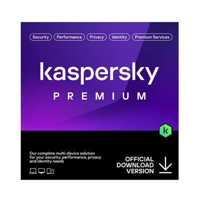 Kaspersky Prem 1-User 1-Year with Unlimited VPN - Identity Prot - Safe Kids CODE PC/Mac/Android/iOS