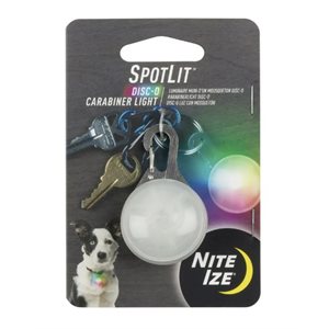 NITE IZE Spotlit Rechargeable Carabiner Light - Disc-O Tech