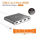 J5CREATE JCA366 USB-C to 4-Port HDMI Multi-Monitor Adapter