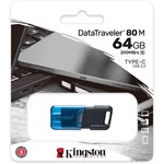 Kingston 64GB DataTraveler 80 M 200MB/s USB-C 3.2 Gen 1