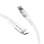 Lax 10FT MFI Charge/Sync USB-C to Lightning cable – White