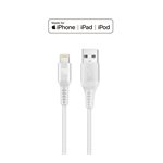 LAX - 10FT Apple MFi Braided Nylon Lightning Cable - Silver